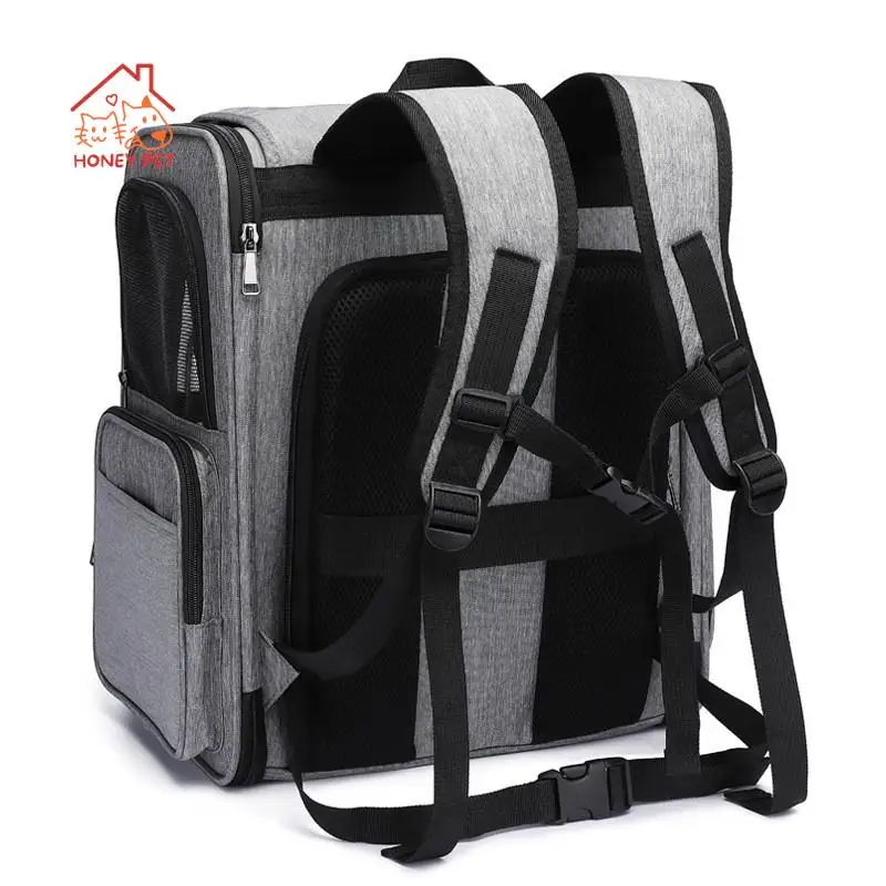 Foldable Pet Bag with Lever for Cats and Small Dogs Convenient Backpack for Going Out Dogs Necessary 1-10kg