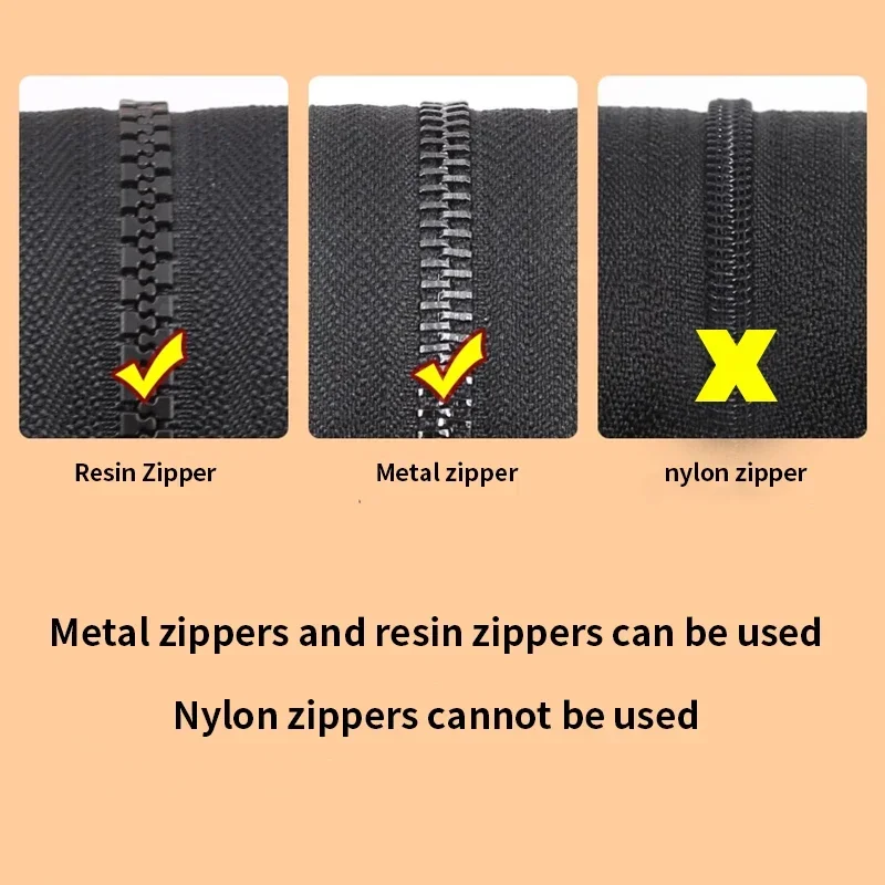 Universal Zipper Repair Kit Quick Instant Detachable Zipper Head Replacement Slider Pull for Jacket Bags Coat Free Sewing