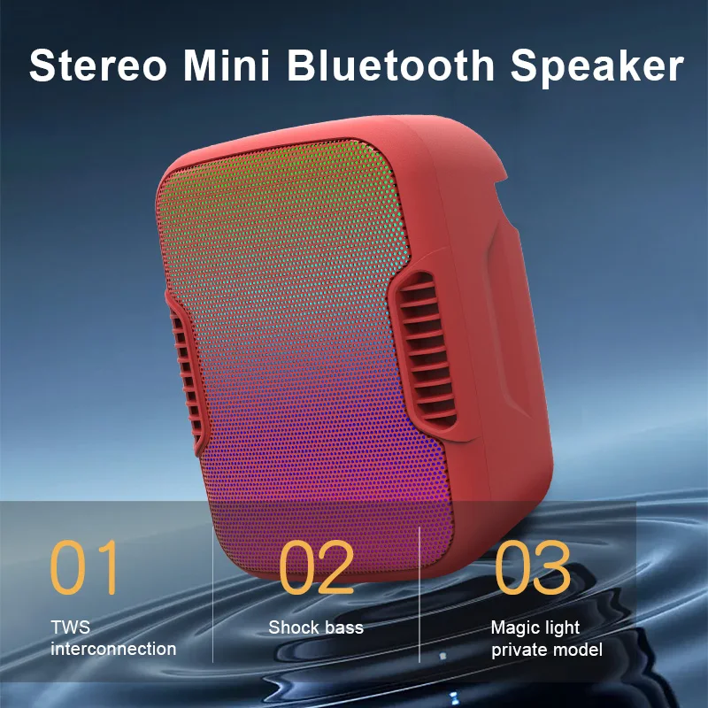 MobileSpeakersStereoMiniBluetoothSoundBoxSpeakerPortableOutdoorCarLoudspeaker