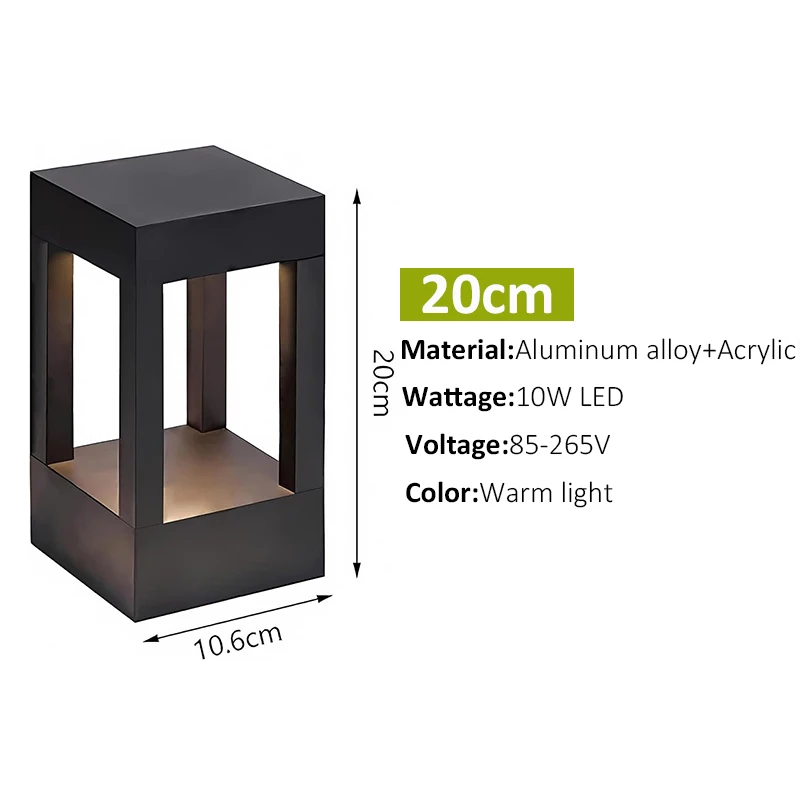 Warm LED Outdoor Lawn Lights 6