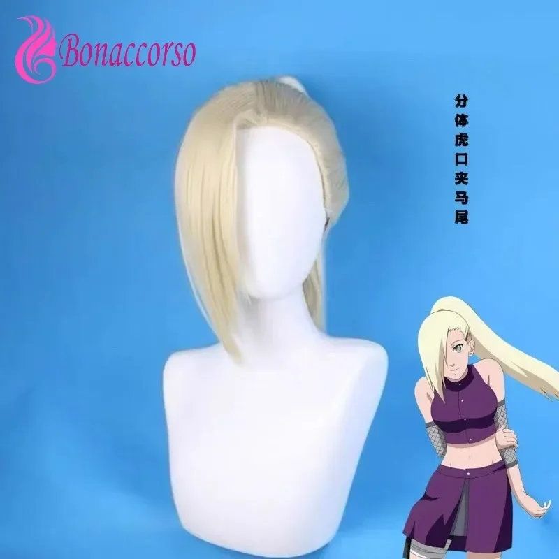 Naruto Yamanaka Ino Long Straight Wig Cosplay