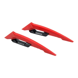 Aerodynamic Front Winglets with Adhesive Decoration Stickers (Red)