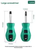 2pcs Radish Head Screwdriver Mini Dual-purpose Screwdriver Inch Half Cross Cross Short Handle Screwdriver Driver 1