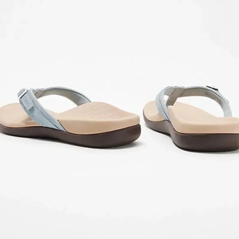 Summer Non-Slip Slipper Beach Sandals Relief Foot Pain Rubber Sole Outside Leisure Flip Flops for Unisex Orthopedic Sandals