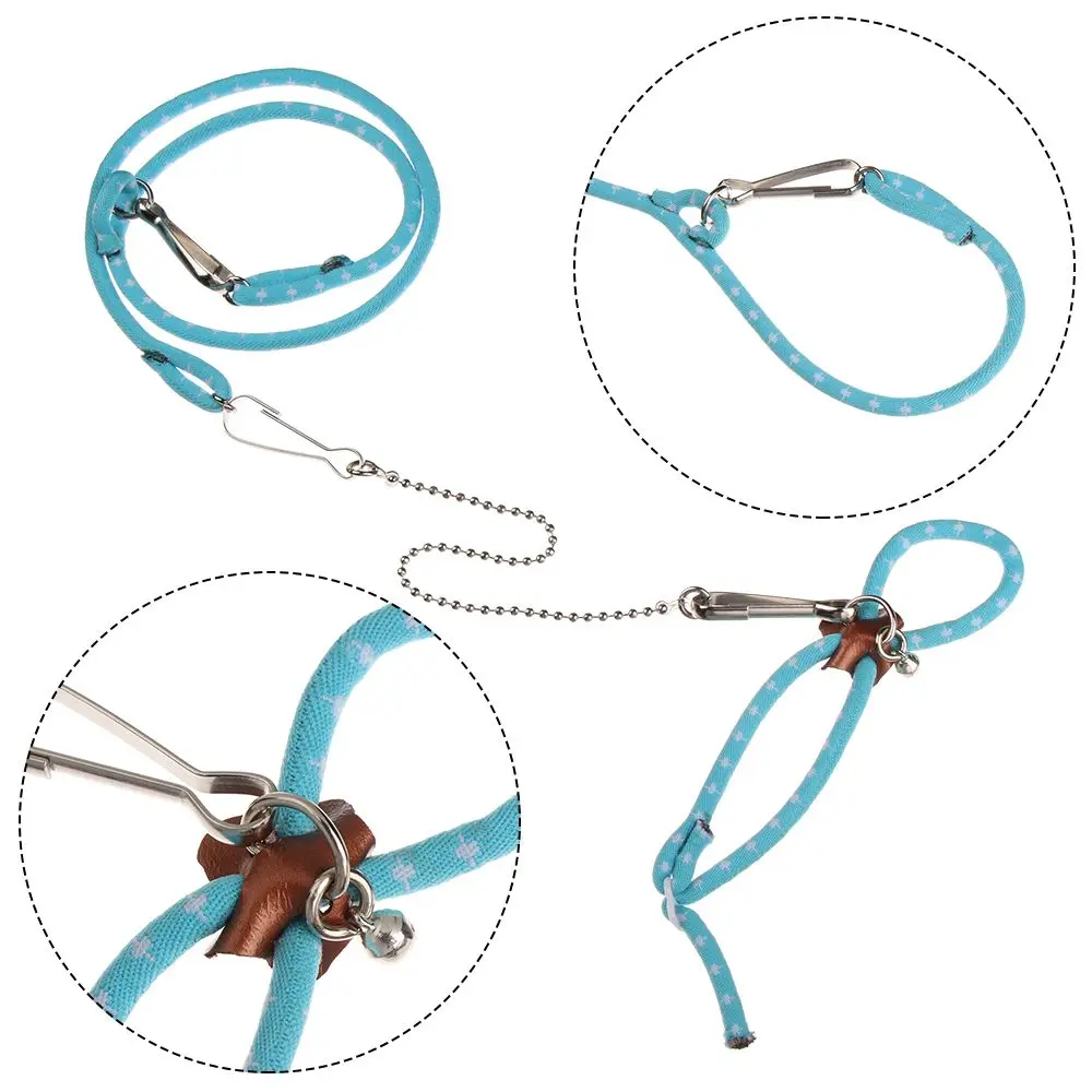 New Small Pet Adjustable Hamster Harness Rope Soft Harness Leash Bird Parrot Mouse Hamster Ferrets Rat Pet Pig Leash