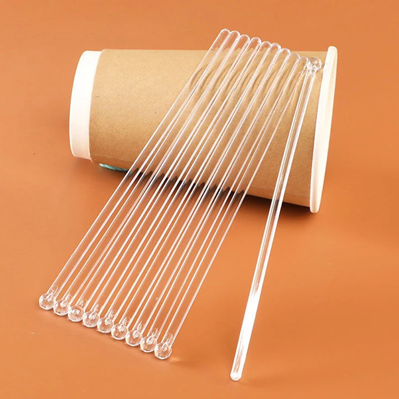 Description Picture 6 of item100Pcs Round Head Plastic Stirring Mixing Sticks Transparent Cocktail Drink Bar Muddler Ladle Stirrer Swizzle Stick Barware