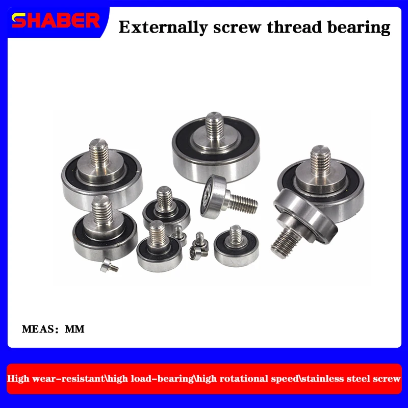 Manufacturer Supply provides threaded special guide wheels external thread bearings screw bearings, guide wheels bearings