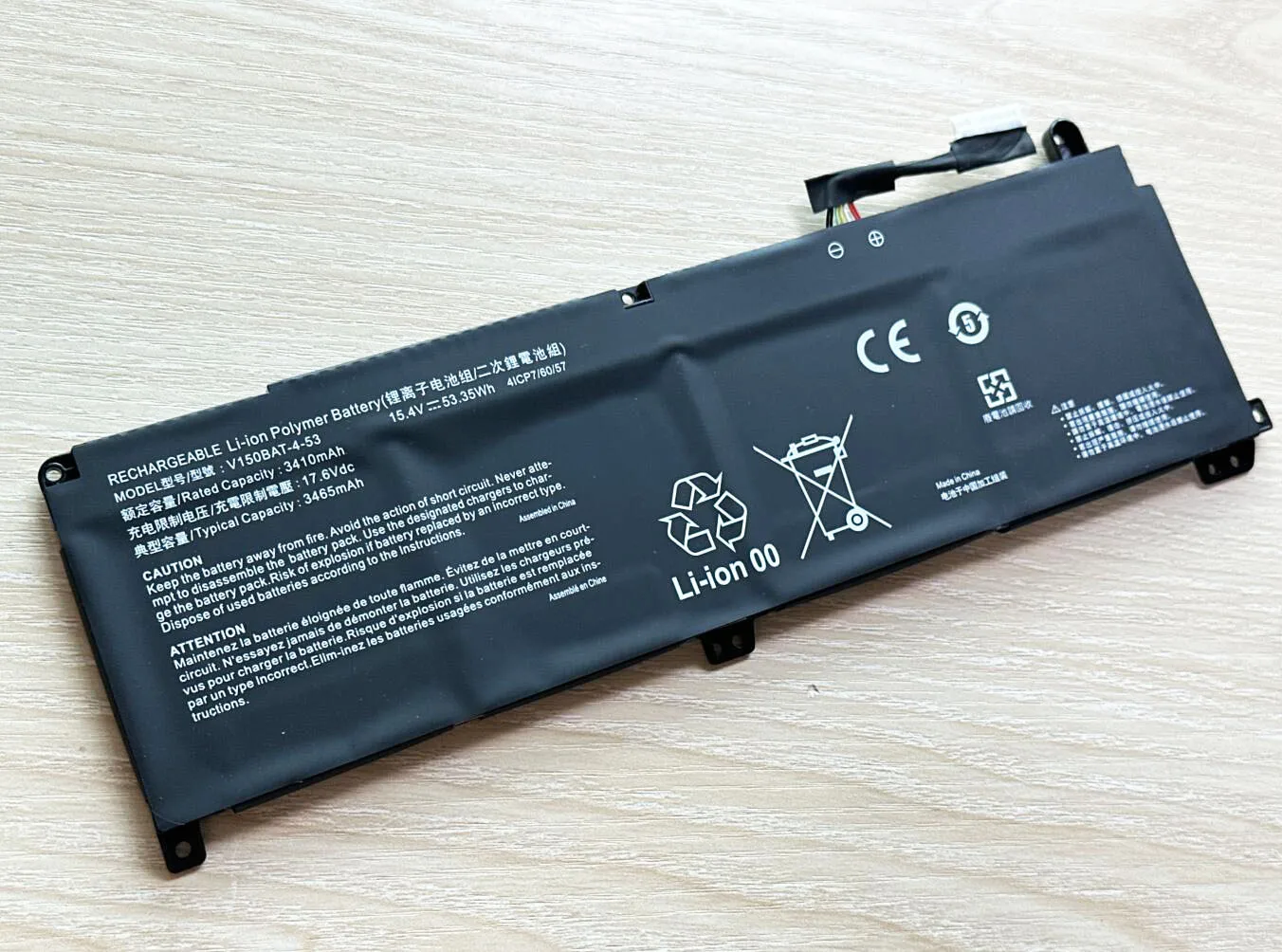 Bateria para Hasee z8 g8 Da5 Da7np Cv15s02 Z8-da7np Da7nt Cv15s02 G8-da7nt V150bat3-41 V150bat453 - Imagem 3