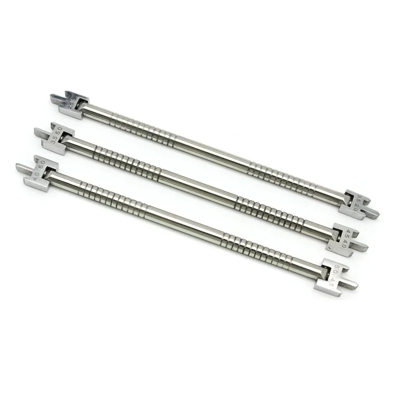 3pcs ทันตกรรมจัดฟันวงเล็บตําแหน่งวัดสแตนเลสสตีล Positioner ทันตกรรมเครื่องมือ 1