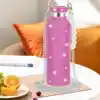 350/500/750/1000ml Luxury Rhinestone Thermos Bottle 2pcs Chain Portable Water Bottle Double Wall Stainless Steel Thermal Flask 2