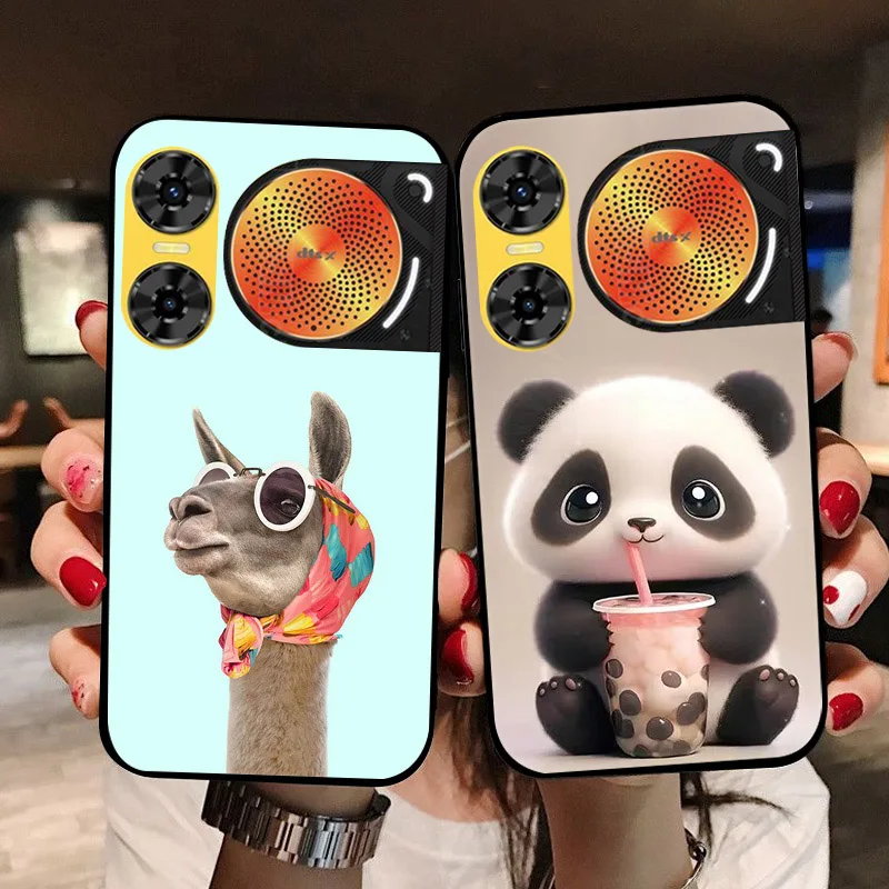 Fashionable Soft Silicone Back Case - Cute Design