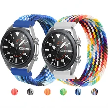

20mm/22mm Galaxy watch 3 Band Braided Solo Loop For Samsung Galaxy watch 4/classic strap 46mm/42mm/active 2/Gear S3 bracelet