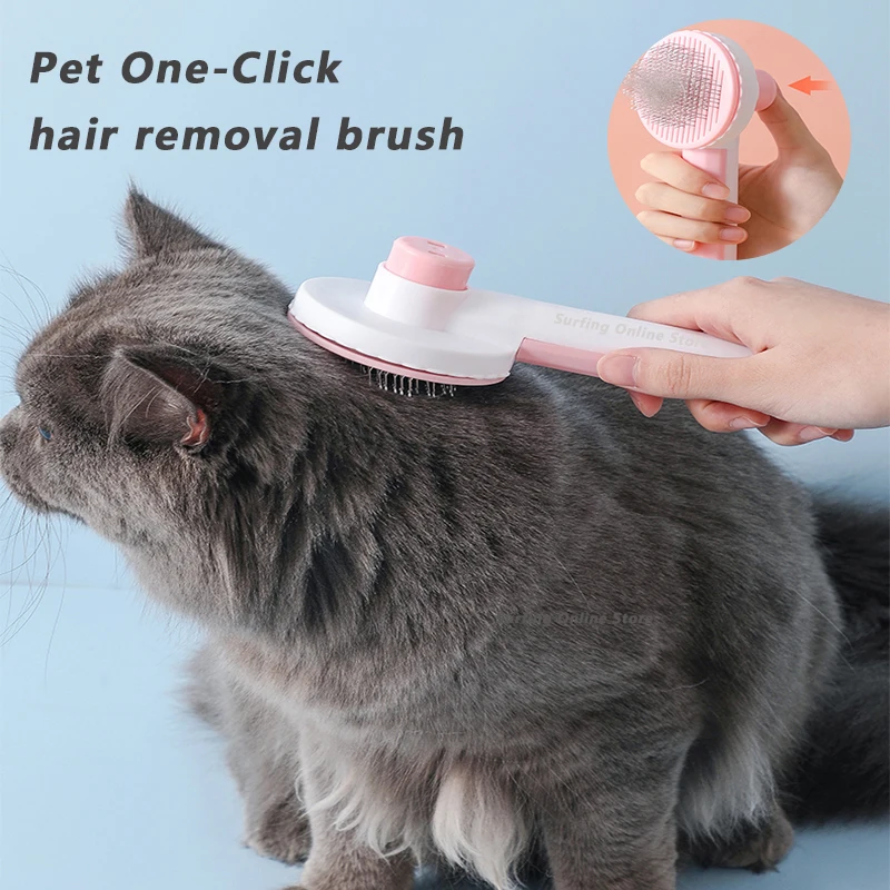 Self Cleaning Slicker Brush Cats Self Massage Brush Cat Pet Cat