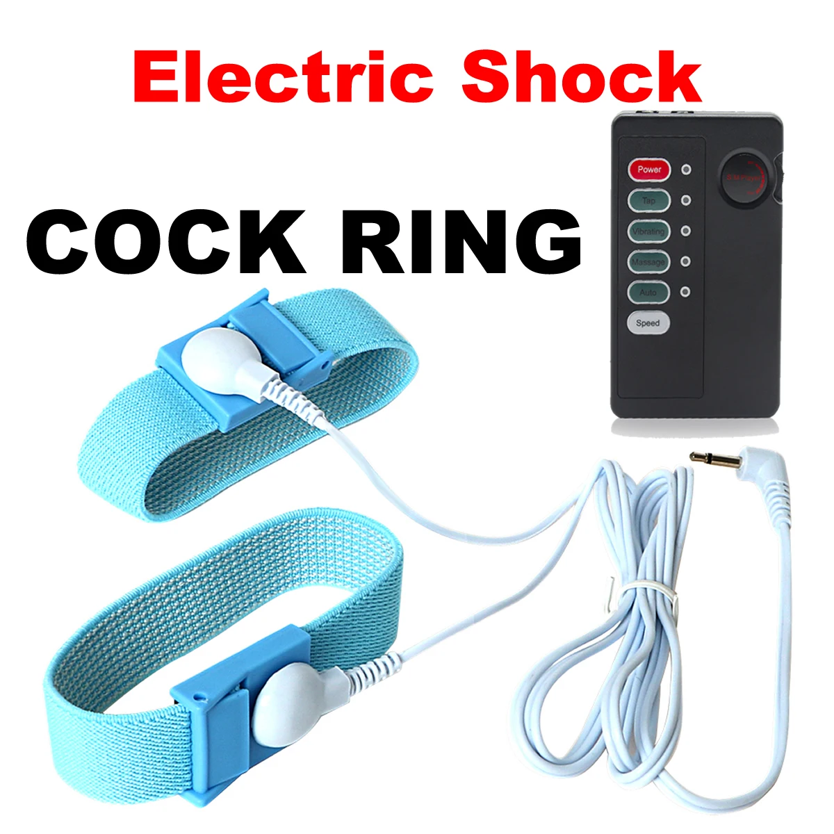 Electro E-Stim S-hock Male Men Penis Enhancer Penis Rings Therapy