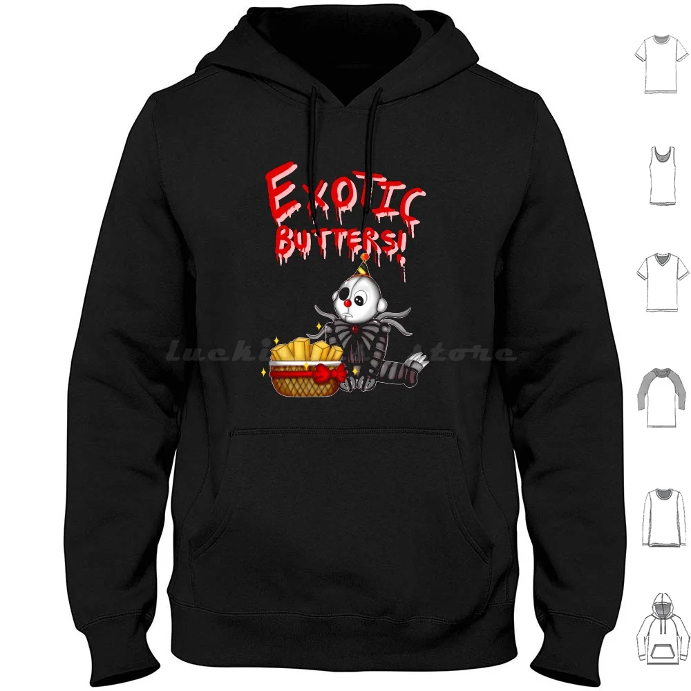 Ennard S Exotic Butters Felpe Con Cappuccio Manica Lunga Ennard Animatronic Exotic Butters Cute Fnaf Sister Location