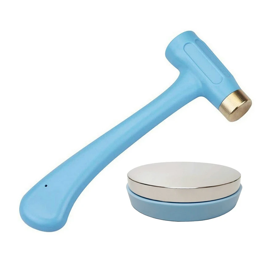 

Round Steel Bench Block Punch Hammer For Jewelry Stamping Metal Shaping Tool Mirror Polishing Chrome Plating Stamping Kit