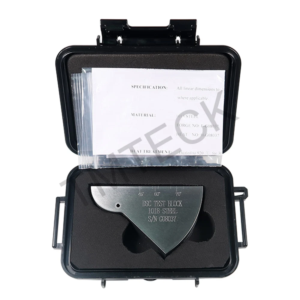 TMTECK AWS Type DSC Calibration Block 1018 Steel for Angle Beam Transducers INCH TYPE STANDARD ASTM E 164-2013