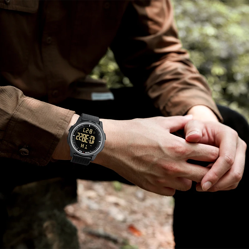 Mens Watch Military Water resistant GOLDENHOUR Sport Watch Army led Digital wrist Stopwatches for male relogio masculino Watches 5
