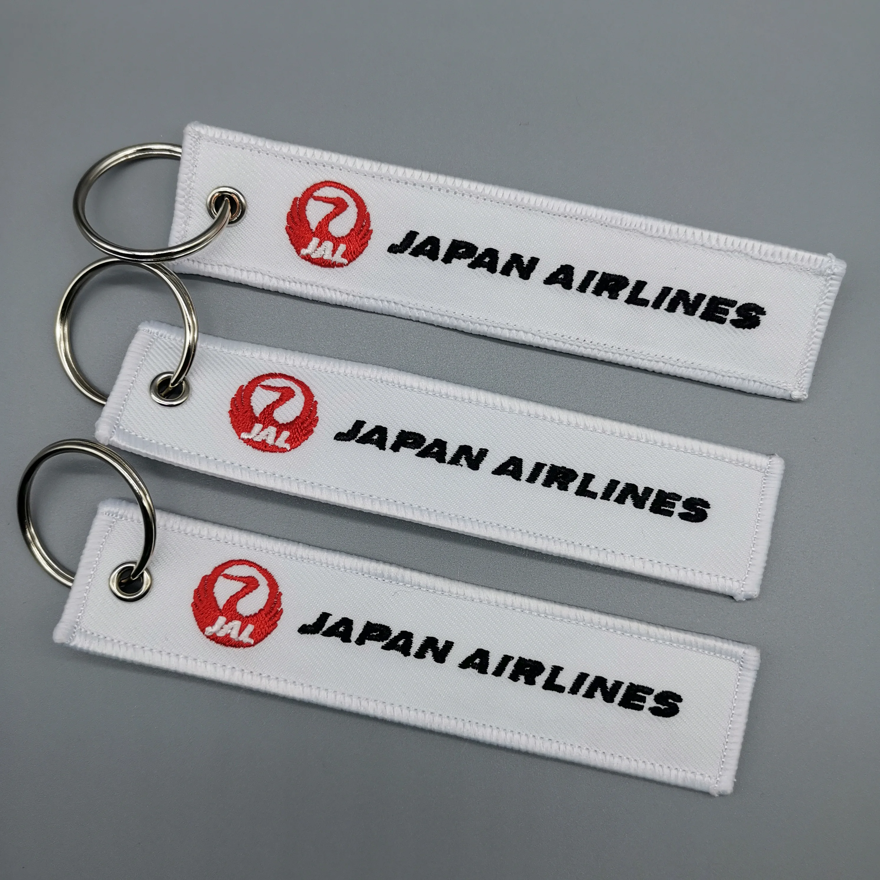 1 PC Japan Airlines Keychain Gift Letter Fashion Trinkey Double