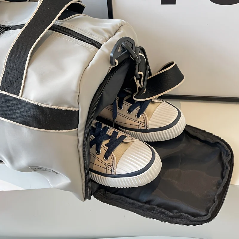 New Large Capacity Women Travel Tote Independent Shoe Warehouse Shoulder Bag For Women Dry-wet Separation Fitness Bag Yoga