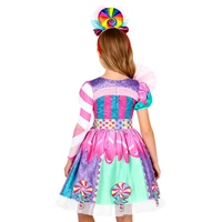 Déguisement pour enfants, robe bonbon arc-en-ciel avec bandeau, Costume de Cosplay sucette, robe pour enfants, cadeau de fête d'anniversaire et de carnaval, 2026 3