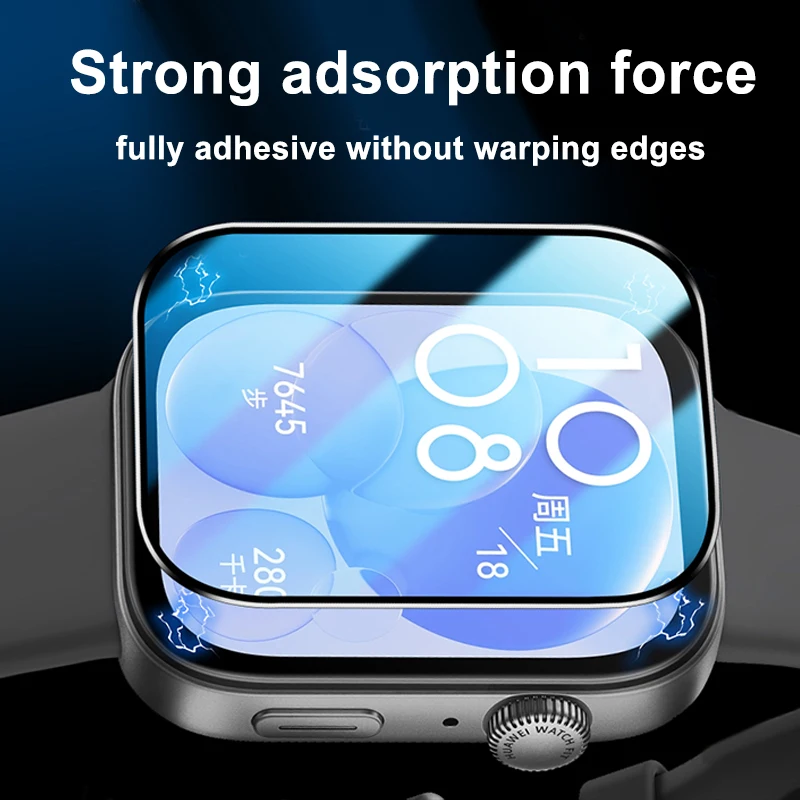 Screen Protector Soft Glass for Huawei Watch Fit 3 Film Cover Smartwatch Curved 9D tempered for huawei watch fit 2 3 accessories