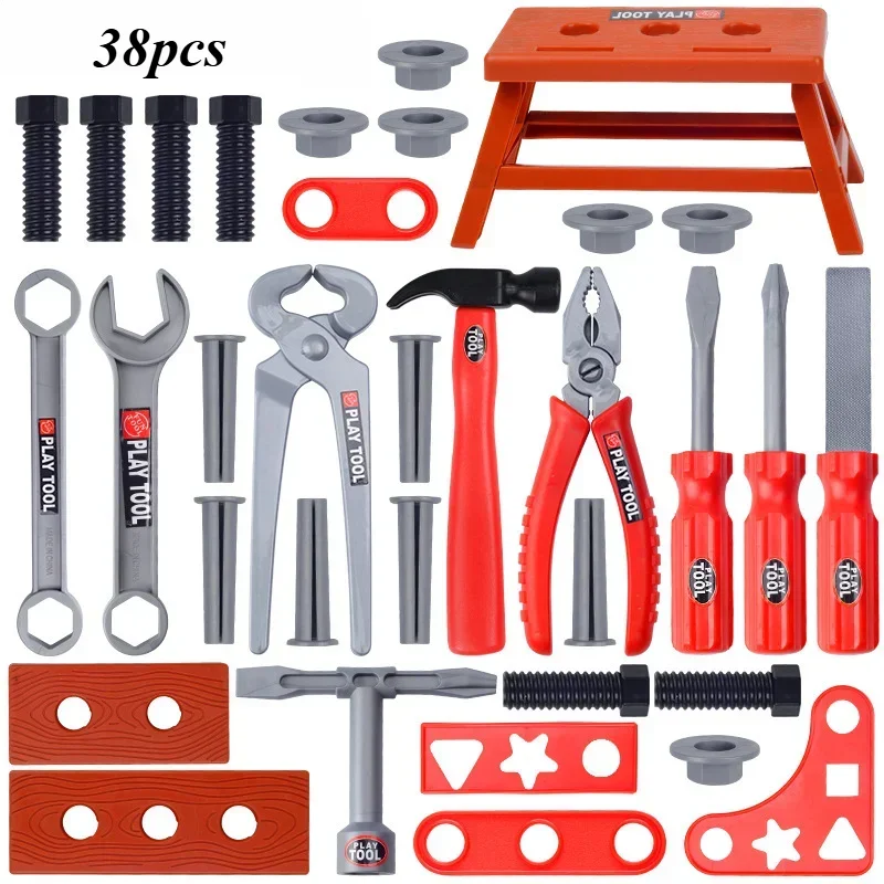 Kids Repair Tool Set Pretend Play Toy Playset Power Drill Screwdriver for Build Simulated Construction Toys for Boys Child Gifts