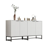 Modern Sideboard Commode with 2 Doors in Vacuum Shaping