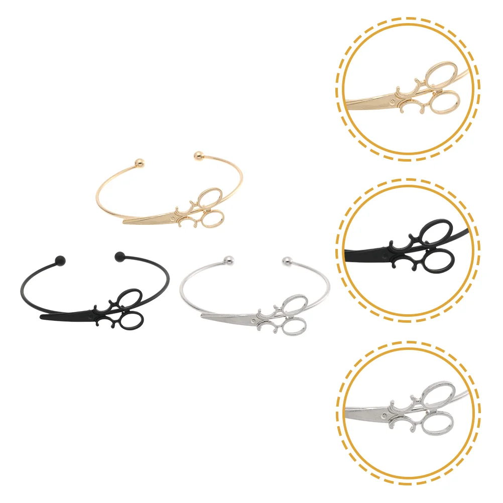 

3pcs Creative Hair Stylist Gifts For Women Friendship Bracelet Gifts for Girls