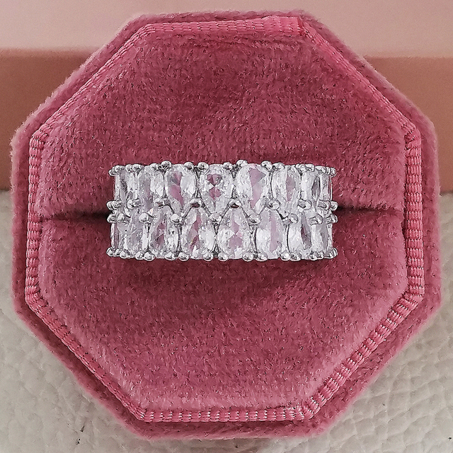 Wedding Band Eternity Ring For Women Big Gift For Ladies Love Wholesale Lots Bulk Jewelry R5578