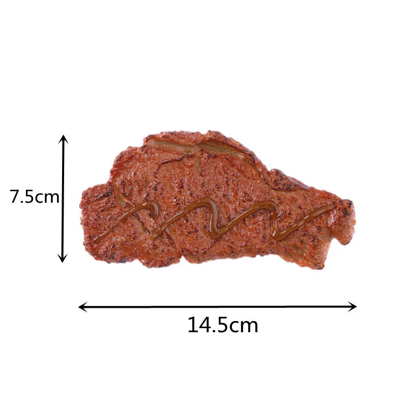 1Pcs Simulation Steak PVC Fake Food Model Barbecue Western Restaurant Window Display Props Kids Toy Artificial Meat Party Decor kitchen food toys food model food photography props