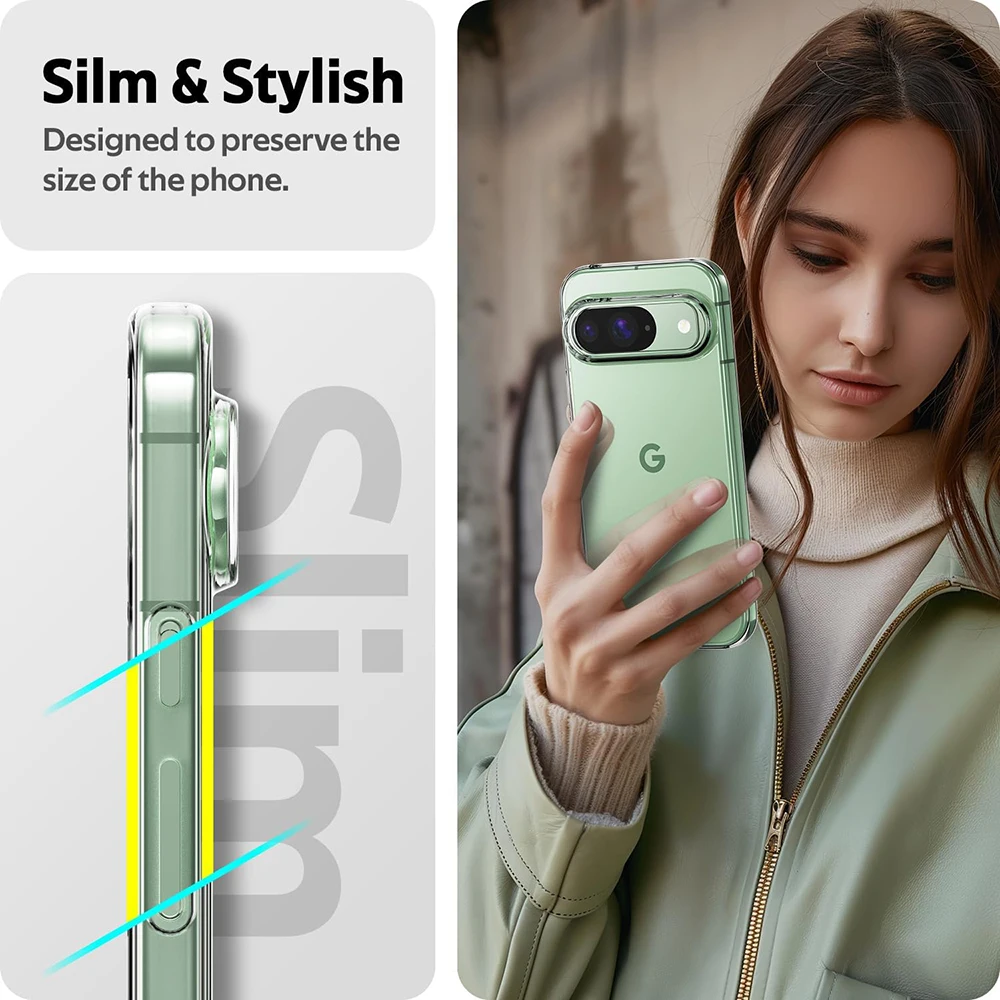 Ultra Thin Shockproof Silicone Soft Case with Transparent Back Cover