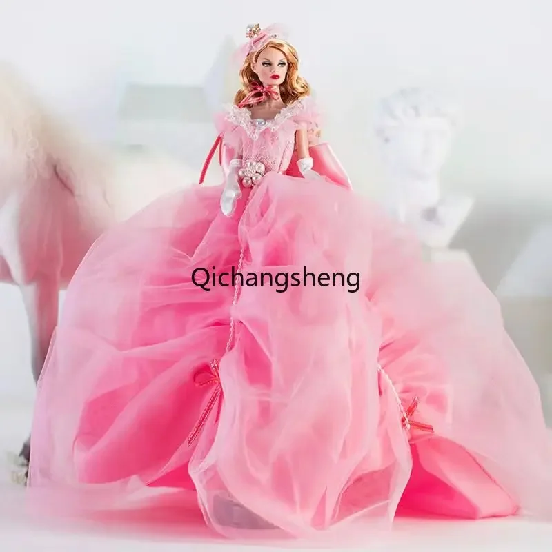 Noble Pink Wedding Dress 1/6 Doll Clothes For Barbie Dresses For Barbie Outfits 11.5