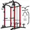 Multi-Function Power Rack, 2000 lbs Power Cage with Adjustable Cable Crossover System and More Training Attachment 1