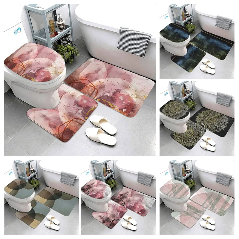 Bathroom-Carpet-For-Toilet-3-pcs-set-Non-Slip-PVC-Bath-Mat-Anti-Slip ...