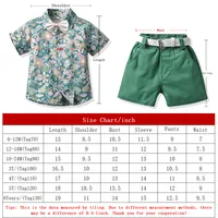 Ensemble chemise et Short pour garçon, Short de cérémonie d'été pour garçon, chemise à manches courtes à revers, Short à nœud papillon, vêtements élégants pour garçons, ensemble robe pour enfant 5