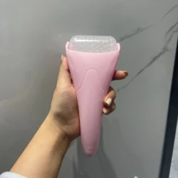 Deluxe Ice Roller for Face and Eyes - Puffiness Reducer & Skin Tightening Massager, Perfect Gift for Women (Pink - 1pc)