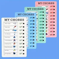 Reusable Memo Pad Chores Checklist Daily Planner Memo Chore Chart Detachable Board for Kid Self-discipline Routine Planning Card 1