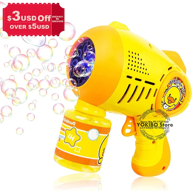 Automatic Bubble Machine For Children Windmill Bubble Gun Toys For Kids  Bubble Maker Blower With Led Light Outdoors Bubble Toys - Bubbles -  AliExpress