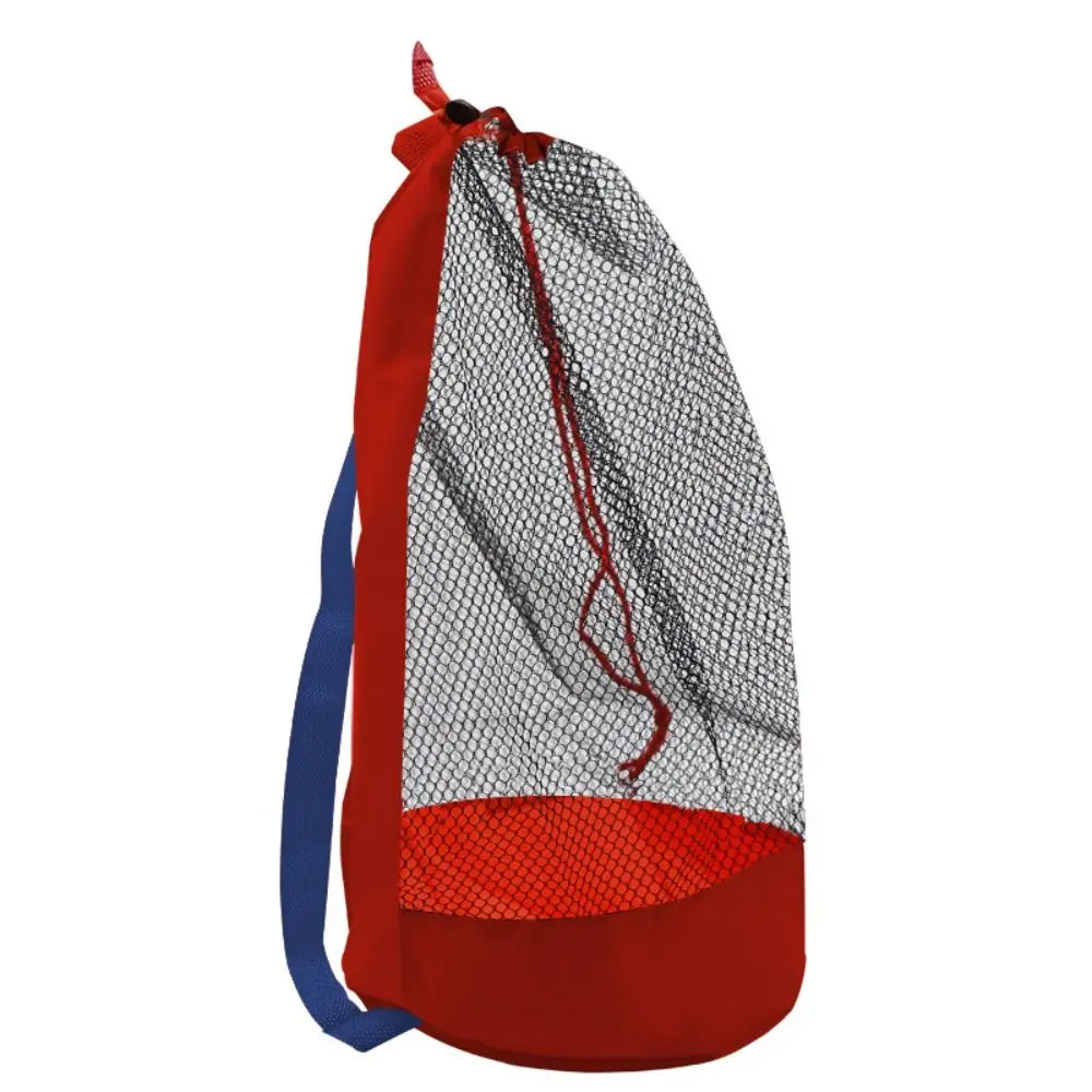 【original】 Large Beach Bag Lightweight Portable Swimming Backpack Adjustable Clasp Breathable Mesh Storage Bag Beach Trips.