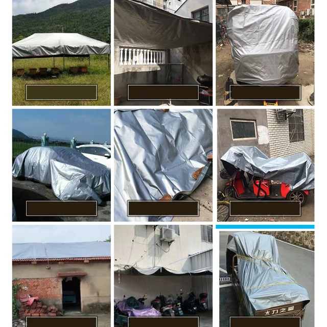 0,32 Mm -Es Pe Pulpaulin Esőálló Kendő Kültéri Kerti Növényi Fészer Hajó Autó Teherautó -Canopys Vízálló Árnyékoló Vitorla Pet Dog Ház Burkolata - Image 6