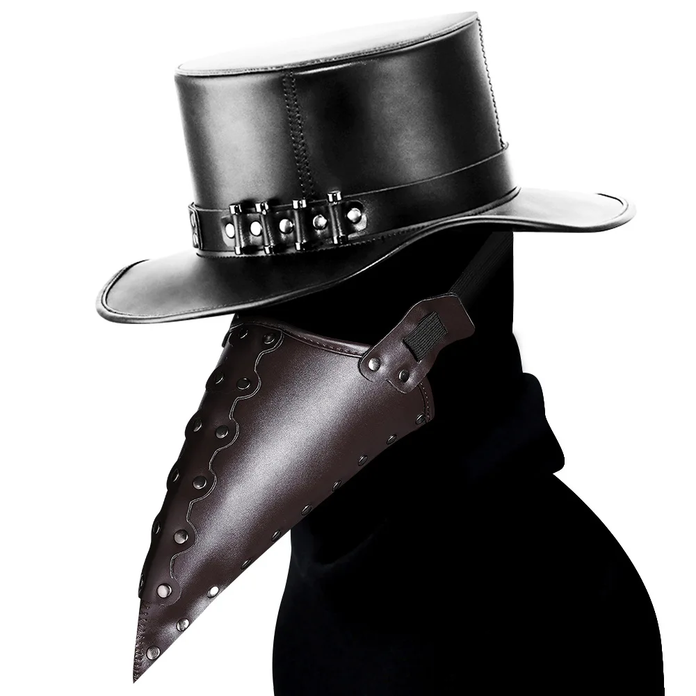 

Halloween Steampunk Plague Birdbeak Masquerade Party Mask Headgear Carnaval Volwassen Kostuums Cosplay Przebranie Dla Doroslych