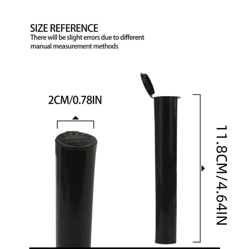 10-Pack Smell-Proof Waterproof Plastic Storage Tubes - Airtight Seal Containers