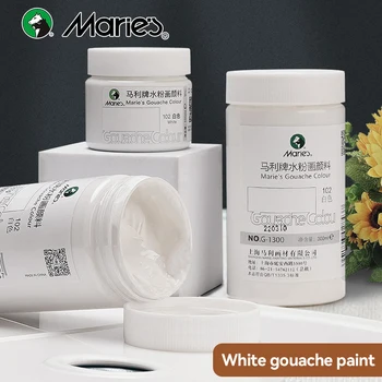 White Gouache Paint Bottle 1