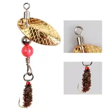 Leurre métallique artificiel Wobbler pour la pêche, appât artificiel idéal pour la perche, la truite, le bar ou la cuillère, 1 unité, 1.5g 