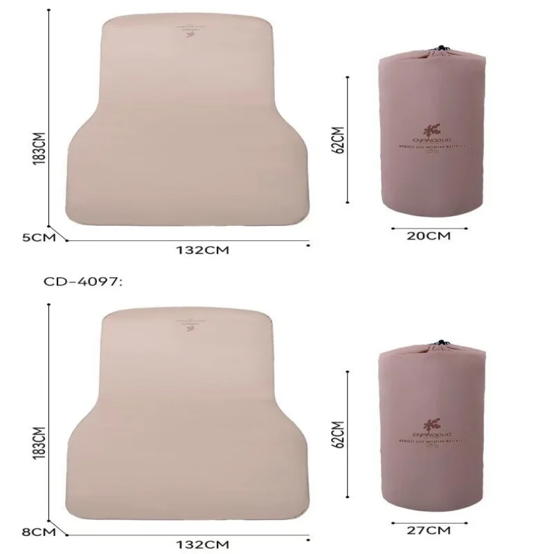 For Model Y Self-Inflating Trunk Travel Mattress Outdoor Car AirCushion Bed Automatic Inflatable Self-Driving Sleeping Pad