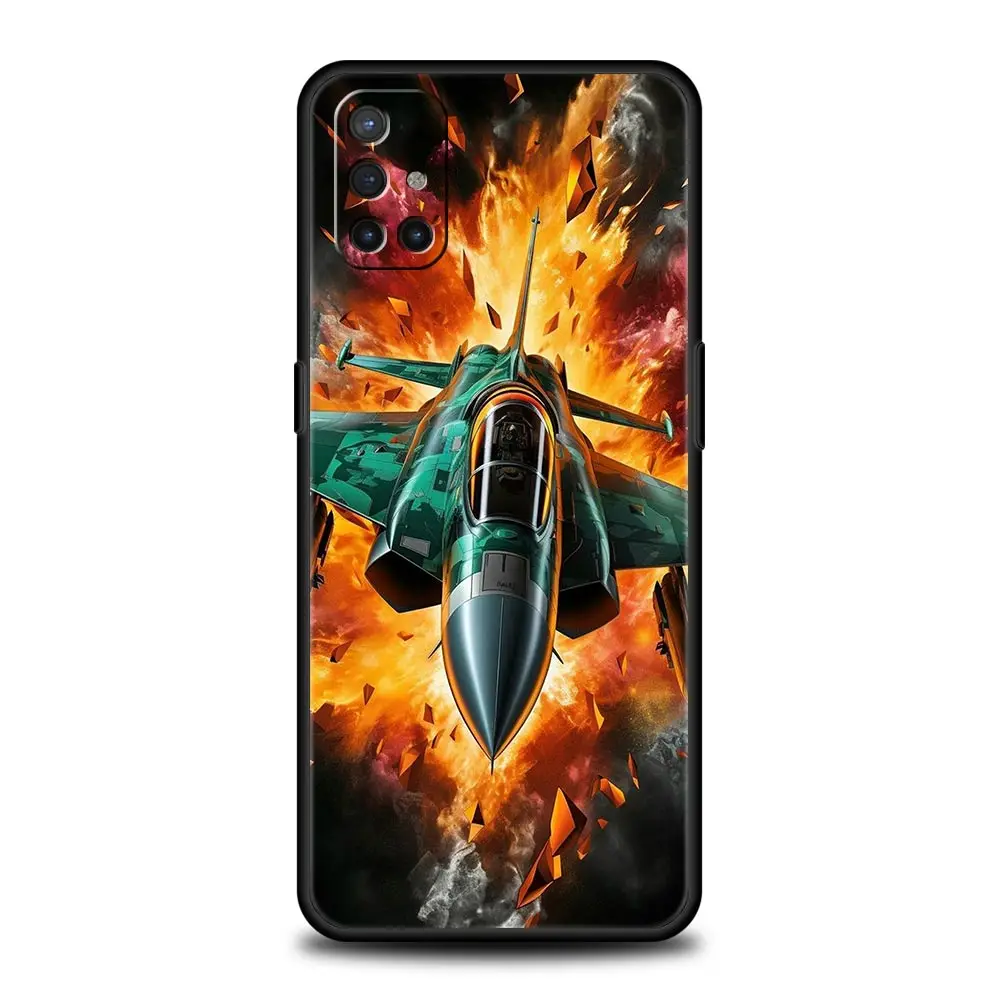 Fighter Planes Soft Black Phone Case