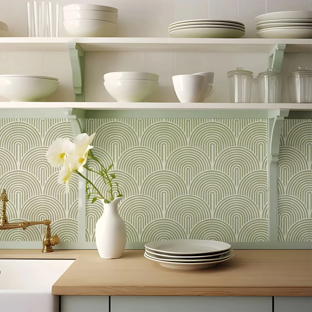 Wall Tile Sticker Transfer for Kitchen 10Pcs