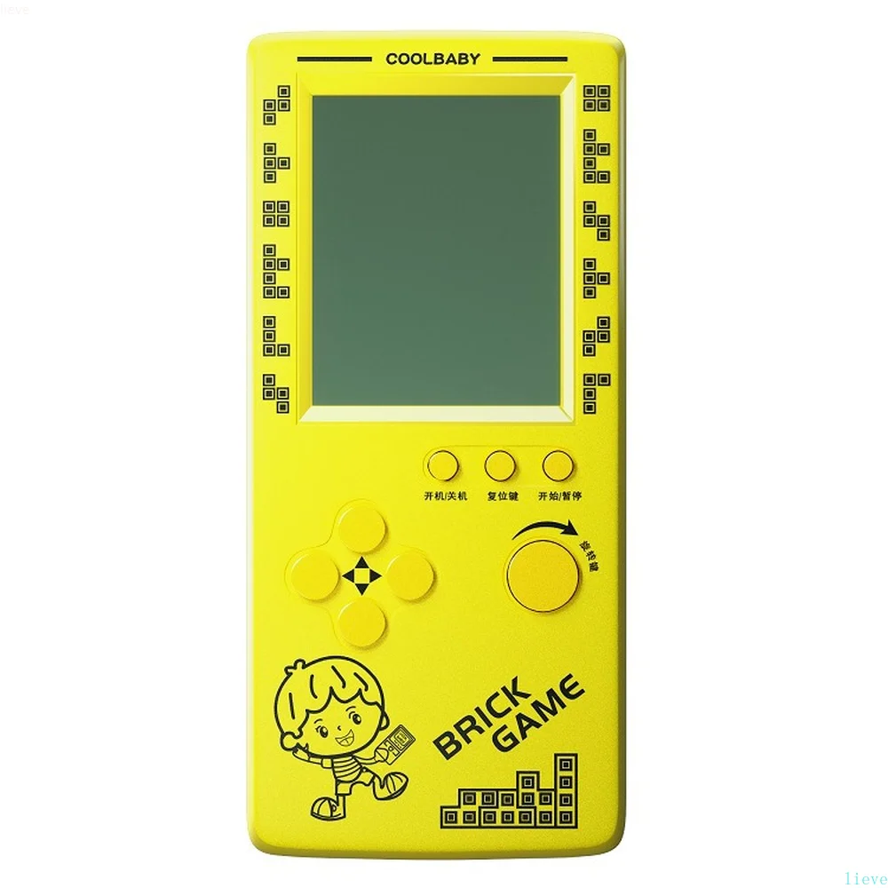 4.1 Inch Large Screen Tetris Game Console, Children's Nostalgic Puzzle Handheld Portable Games Console Handheld Game Players 