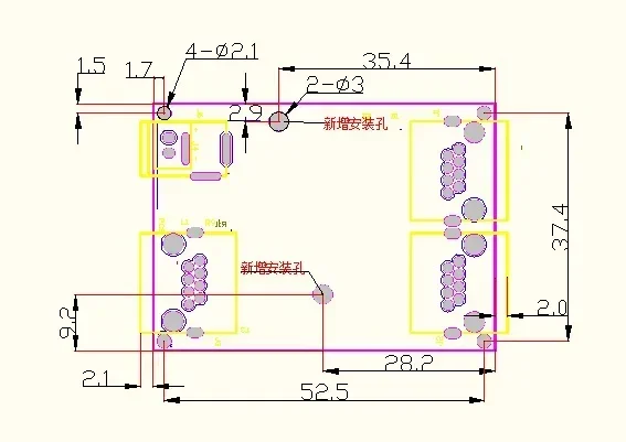 OEM 공장 직송 미니 고속 이더넷 네트워크 LAN 허브 스위치 보드, 2 레이어 PCB 3, rj45, 5V, 12V 헤드 포트, 10 mbps, 100mbps, 3 포트